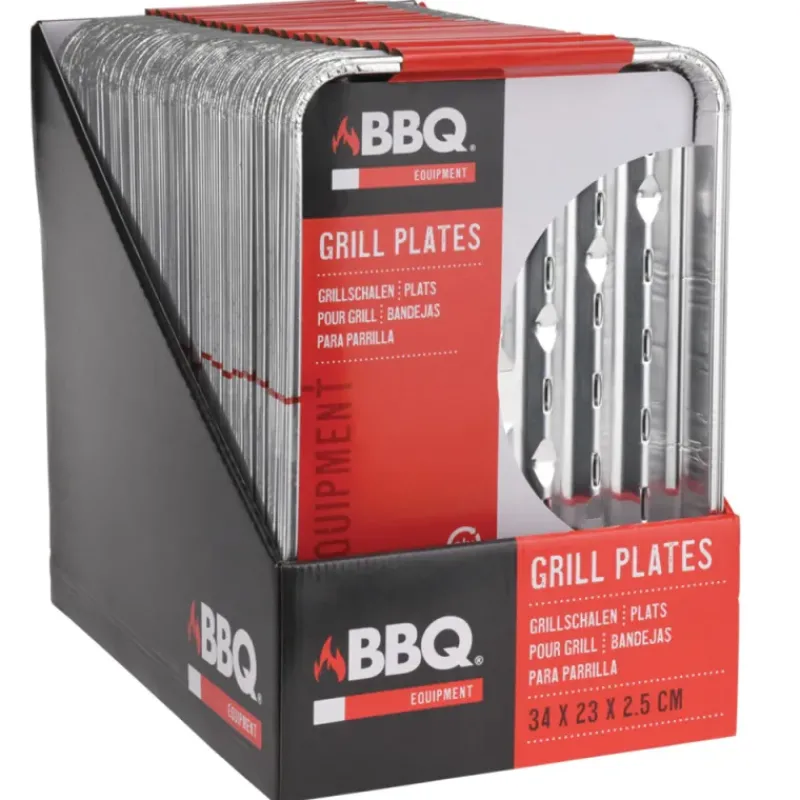 5 barquettes pour grillades bbq 34 x 23x 2,5 cm* Outlet