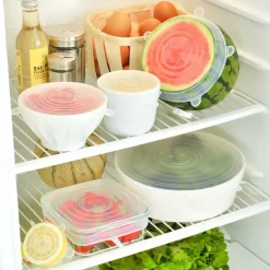 6 Couvercles ajustables*Pradel France New