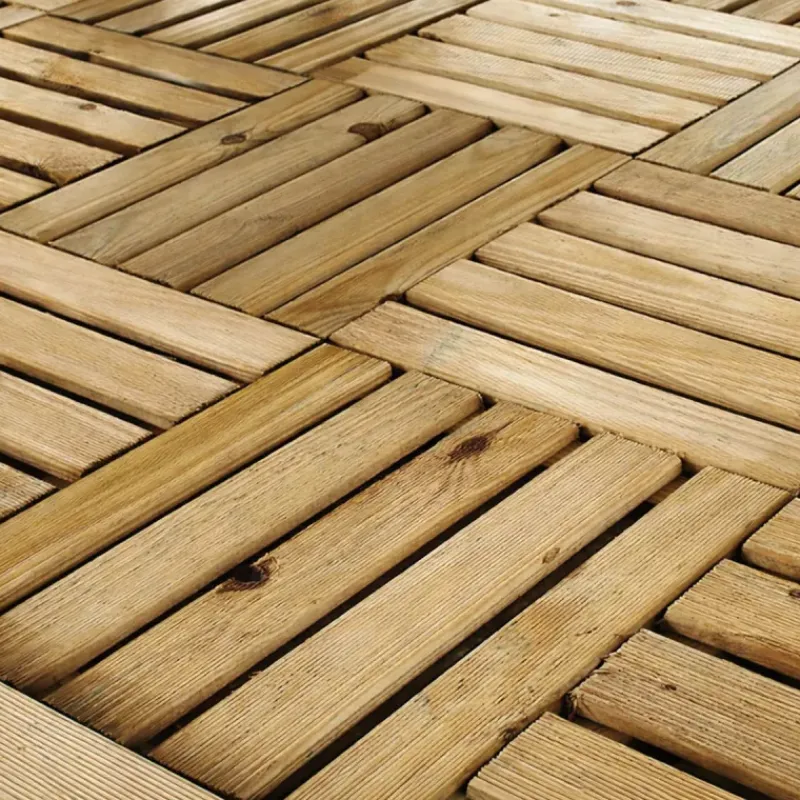 4 Dalles en bois autoclave 40 x 40 x 2,8 cm* Sale