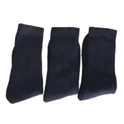 3 paires chaussettes mi hautes noires 39/42 et 43/46* Outlet