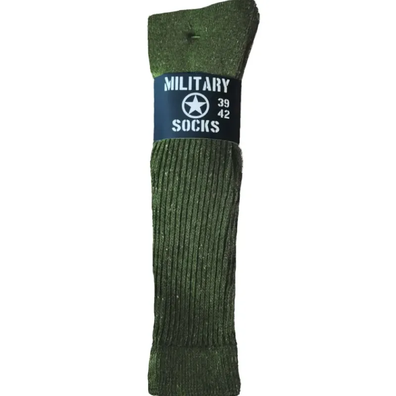 3 paires de chaussettes hautes kaki* Hot