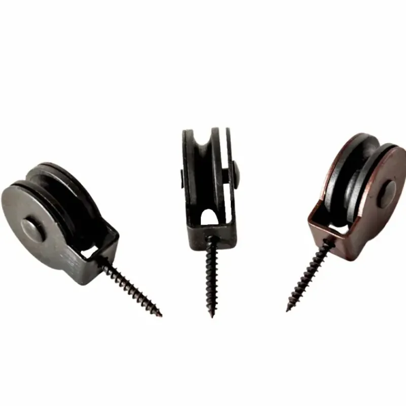 3 poulies à piton fixe diamètre 30mm, cordage maxi 5mm* Hot