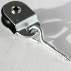 3 poulies à vis articulée, axe central 2mm* Discount