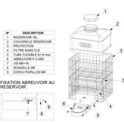 Abreuvoir automatique multi-animaux 10 L*GAUN Discount