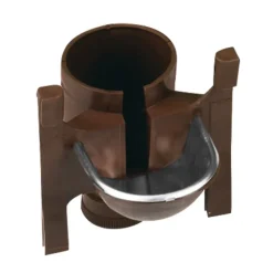 Abreuvoir de cage coupelle inox porte bouteille marron -*GAUN Best