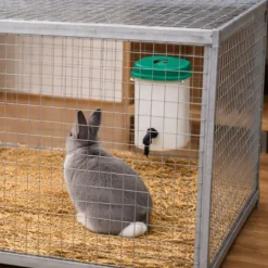 Abreuvoir lapins pipette PVC 1L fixation cage à l'unité*Olba Best