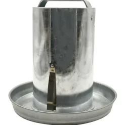 Abreuvoir Poules à Double Paroi en Tôle Galvanisée de 4 L*GAUN Best