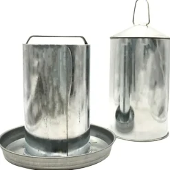 Abreuvoir Poules à Double Paroi en Tôle Galvanisée 8 L*GAUN Discount