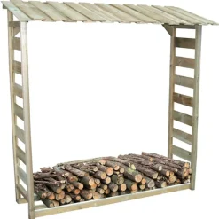 Abri bûches en bois 1,8 stères 170 x 46 x 182 cm* Clearance