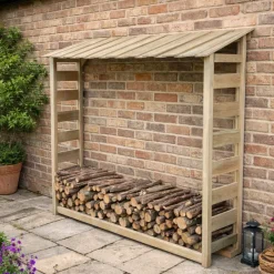 Abri bûches en bois 1,8 stères 170 x 46 x 182 cm* Clearance