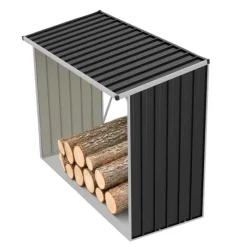 Abri Bûches Métal 2,6 Stères pour Bûches de 50 cm*