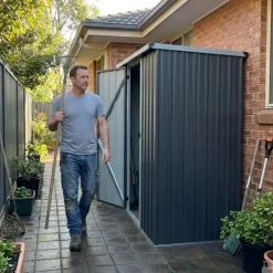 Abri de jardin Durance en acier - 1 porte battante 1,28m²* Clearance