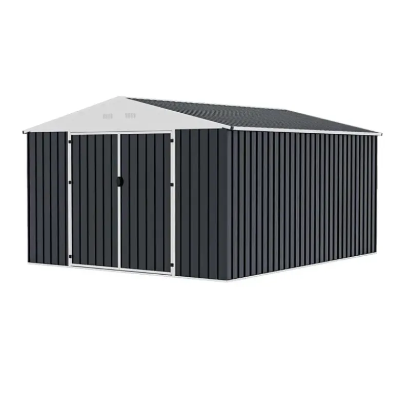 Abri de jardin Escaut en acier - 2 portes battantes 12,33m²* Discount