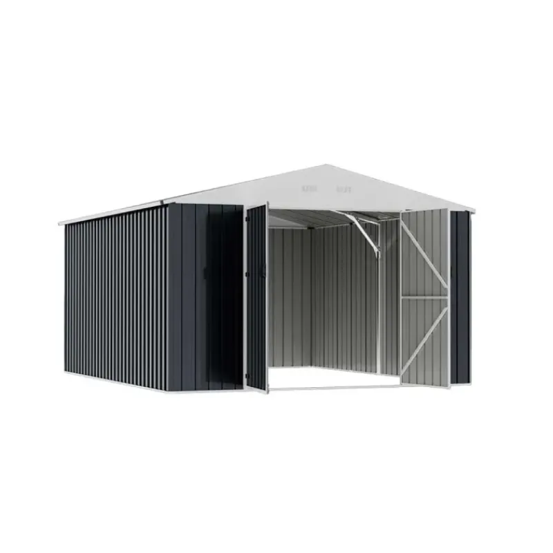 Abri de jardin Escaut en acier - 2 portes battantes 12,33m²* Discount