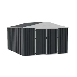 Abri de jardin Escaut en acier - 2 portes battantes 12,33m²* Discount