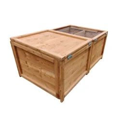 Abris poussins en bois 2 compartiments 83 x 49 x 36 cm* Hot