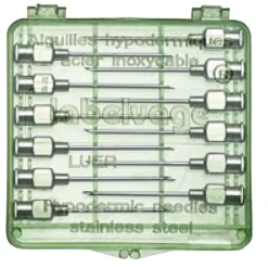 Aiguilles réutilisables acier inoxydable triple biseau Volailles - Ovins - Bovins par lot de 12* Sale