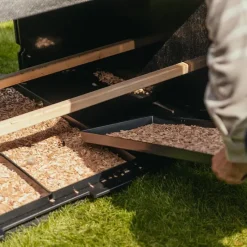 Bac à déjection rectangulaire - lot de 3 pour poulailler plastique recyclé 8 à 15 poules* Sale