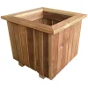 Bac à fleurs carré en bois géotextile 40 X 40 X 40 cm Bois autoclave*