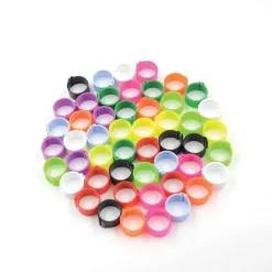 Bagues à clip éco Ø25mm par 50 pièces jaune*Olba