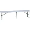 Banc de jardin pliable blanc 180 X 27 X 43 cm 3 personnes* New