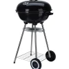 Barbecue mobile Ø46 cm avec roues - Grille chromée et bol émaillé* Discount