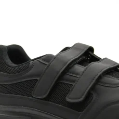 Baskets à scratches synthétique noires 40 à 46* Outlet