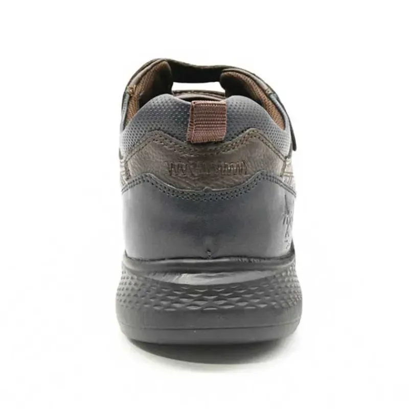 Baskets cuir scratch double velcro Strech semelle PVC*Ayoka Discount