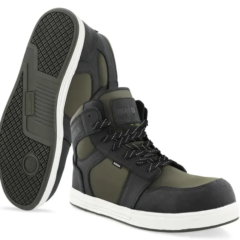 Baskets de sécurité Saron - Certifiées S3S - Kaki/Noir -*Herock Outlet