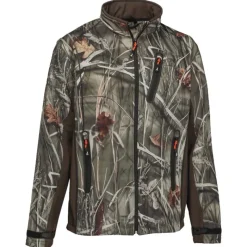 Blouson chasse softshell 4 poches polyester camo kaki S à 3XL*Percussion Outlet