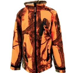 Blouson enfant Softshell Ghostcamo 3 poches polyester 6 à 16 ans*Percussion