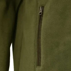 Blouson Polaire Brodé polyester kaki marron taille M à 4XL*Percussion New