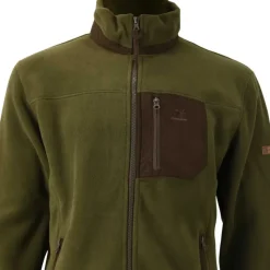 Blouson Polaire Brodé polyester kaki marron taille M à 4XL*Percussion New