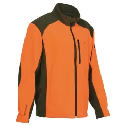 Blouson Polaire Brodé polyester kaki orange taille M à 4XL*Percussion Hot