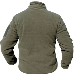 Blouson polaire homme vert - Col montant - 390 g/m² - DCA France* Discount