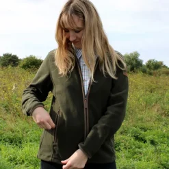 Blouson Scotland femme 4 poches zip polaire polyester kaki S à XL*Percussion Sale