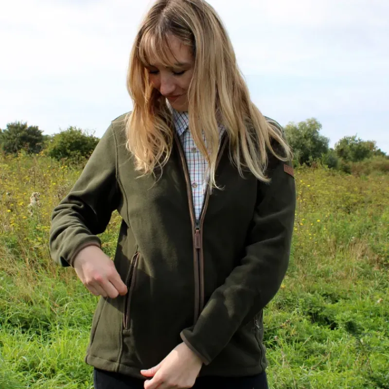 Blouson Scotland femme 4 poches zip polaire polyester kaki S à XL*Percussion Sale