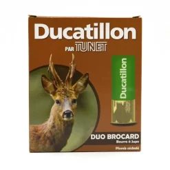 Boite de 10 cartouches cal.12/70 bourre jupe "Duo Brocard" 390m/s*TUNET Outlet
