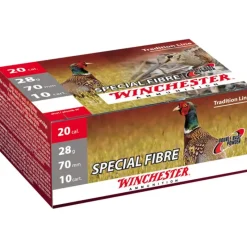 Boite de 25 cartouches Spécial Fibre BG 20/70 28g pb 7 ou 8 390m/s*WINCHESTER