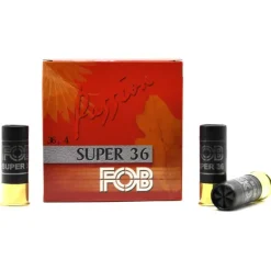 Boite de 25 cartouches Super 36 bourre jupe 12/70 BJ 36g 395m/s Plombs 6*FOB Clearance