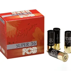 Boite de 25 cartouches Super 36 bourre jupe 12/70 BJ 36g 395m/s Plombs 6*FOB Clearance