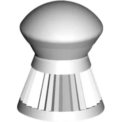 Boite de 200 plombs Hunter tête arrondie corps strié cal 6,35 mm*GAMO Discount