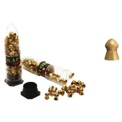 Boite de 100 Plombs Raptor tête pointue corps lisse or cal 4.5mm*GAMO Outlet