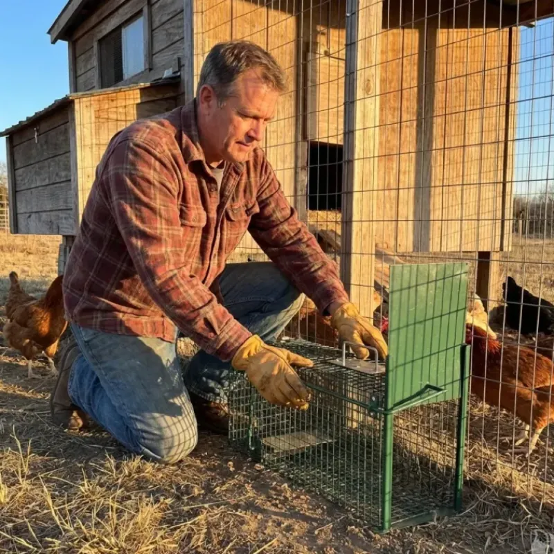 Boîte à fauves 1 entrée pour rats 22 x 24 x 61 cm à l'unité* Sale