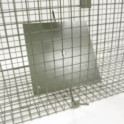 Boîte à fauves pliable 2 entrées maille carrée 100x30x35cm* Discount