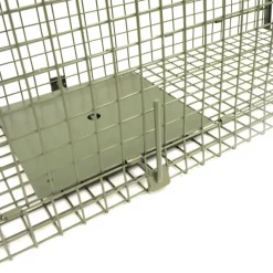 Boîte à fauves pliable 2 entrées maille carrée 160x55x50cm* Outlet