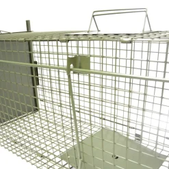 Boîte à fauves pliable 2 entrées maille carrée 160x55x50cm* Outlet