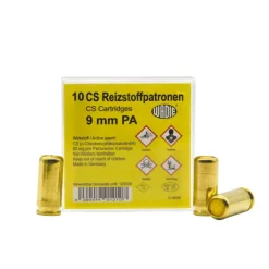 Boîte de 10 munitions gaz avec sûreté manuelle 9mm + mallette* Sale