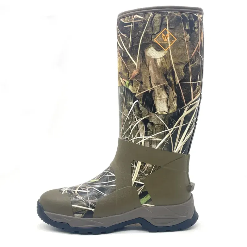 Bottes camo roseaux caoutchouc doublure jersey 5mm*TeamWood Discount