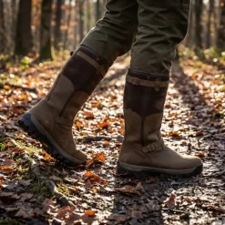 Bottes chasse cuir marron fourrée Iceland Gore-Tex + sac*Chiruca Hot